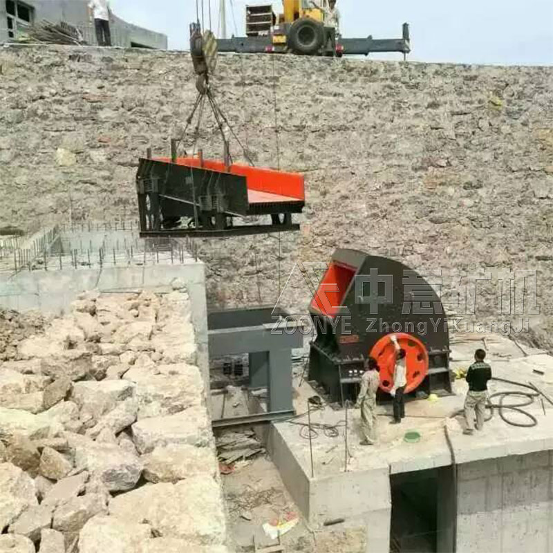 河南平頂山石料生產現場