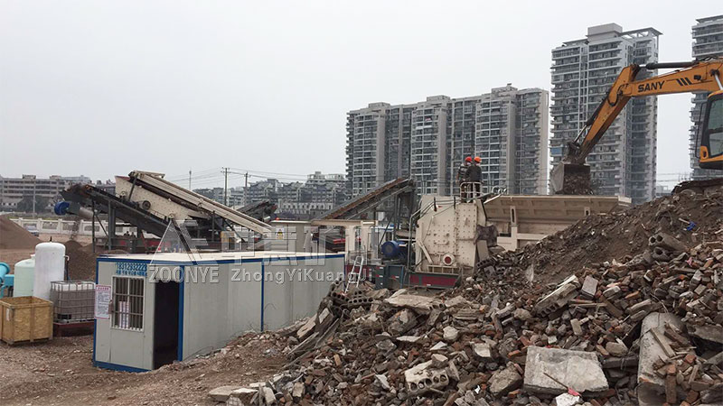 開封順達(dá)建筑垃圾再生利用現(xiàn)場 開封順達(dá)建筑垃圾再生利用現(xiàn)場