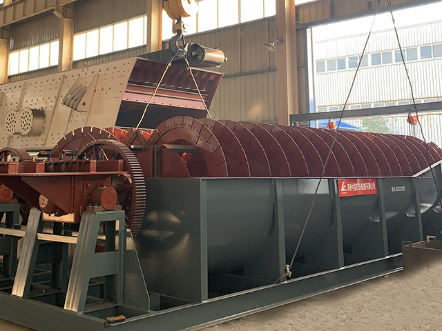 大型雙螺旋洗砂機(jī)深受砂石廠客戶的青睞