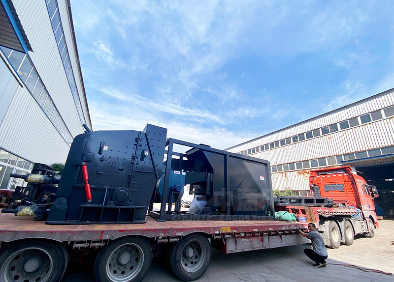 裝修垃圾處理生產線設備發貨