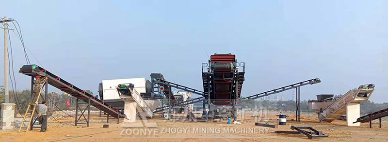 移動(dòng)破碎機(jī)在江蘇使用現(xiàn)場(chǎng)