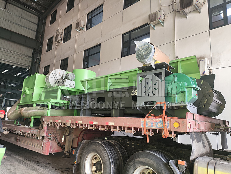 垃圾分選設備發貨現場