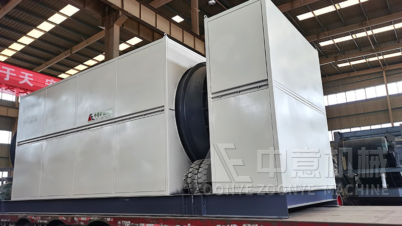 堆埋垃圾分揀系統滾筒篩實地工廠圖片